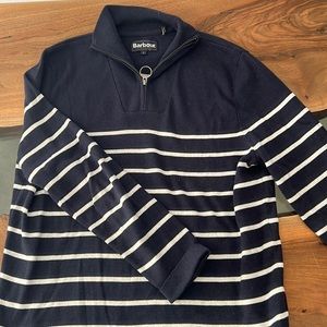 Barbour men’s large quarter zip sweater